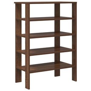 vidaXL &Eacute;tag&egrave;re &agrave; chaussures ch&ecirc;ne marron 61x32x87,5 cm bois ing&eacute;nierie