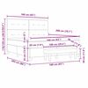 vidaXL Lit &agrave; ressorts avec matelas Taupe 160 x 200 cm tissu