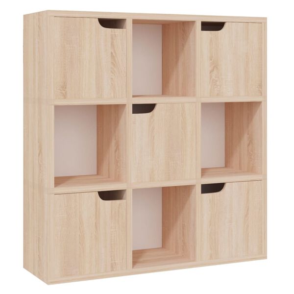 vidaXL Biblioth&egrave;que Ch&ecirc;ne Sonoma 88,5x27,5x88 cm Bois d'ing&eacute;nierie
