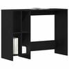 vidaXL Bureau Ch&ecirc;ne noir 102,5 x 35 x 75 cm Bois d'ing&eacute;nierie