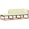 vidaXL Unit&eacute;s de sofa sectionnel d'ext&eacute;rieur 3 Pi&egrave;ce Naturel