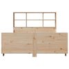 vidaXL Lit biblioth&egrave;que sans matelas 140x200 cm bois massif