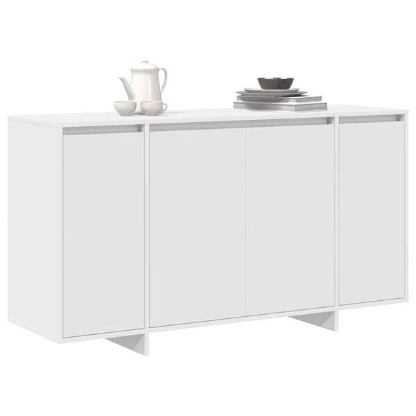 vidaXL Buffet Blanc 135 x 41 x 75 cm Bois d'ing&eacute;nierie