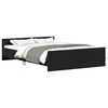 vidaXL Cadre de lit sans matelas noir 120x190 cm