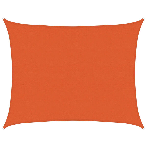 vidaXL Voile d'ombrage 160 g/m&sup2; rectangulaire orange 6x8 m PEHD