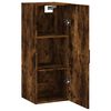 vidaXL Armoire murale ch&ecirc;ne fum&eacute; 34,5x34x90 cm