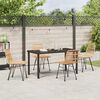 vidaXL Ensemble de salle &agrave; manger pour jardin 5 pcs Marron