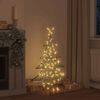 vidaXL Sapin de No&euml;l avec 120 LED Blanc chaud 120 cm Rotin