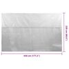 vidaXL Film solaire de piscine flottant PE 450x220 cm Gris