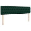 VidaXL Cadre de lit ottoman avec matelas vert fonc&eacute; 180x200cm velours