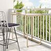 VidaXL Table de jardin pliante beige 90 x 51 x 75 cm polyrotin