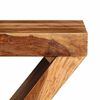 vidaXL Table d'appoint Forme de Z Bois massif