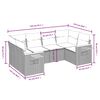 vidaXL Salon de jardin avec coussins 6 pcs beige r&eacute;sine tress&eacute;e