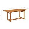 vidaXL Table &agrave; d&icirc;ner de jardin 180x90x75 cm Bois d'acacia solide