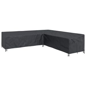 vidaXL Housse pour meubles 325 x 325 x 80 cm Tissu Oxford 420D Forme L