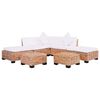vidaXL Ensemble de canap&eacute;s 18 pcs Rotin naturel