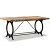 vidaXL Table &agrave; manger Bois de r&eacute;cup&eacute;ration massif 180 cm