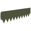 vidaXL Bordure de Pelouse 20 pcs 103 x 30 cm m&eacute;tal Vert olive
