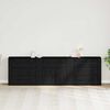 vidaXL Buffet Ch&ecirc;ne noir 240 x 33 x 70 cm Bois d'ing&eacute;nierie