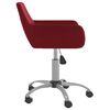 vidaXL Chaises pivotantes &agrave; manger lot de 2 Rouge bordeaux Velours