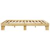 vidaXL Cadre de lit sans matelas 160x200 cm bois massif de ch&ecirc;ne