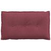 vidaXL Coussin de Dos Bordeaux 80 x 19 x 50 cm tissu