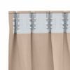vidaXL Rideaux occultants avec anneaux 2 pcs Taupe 140 x 140 cm