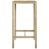 vidaXL Table de bar 60x60x110 cm Bois de pin impr&eacute;gn&eacute;