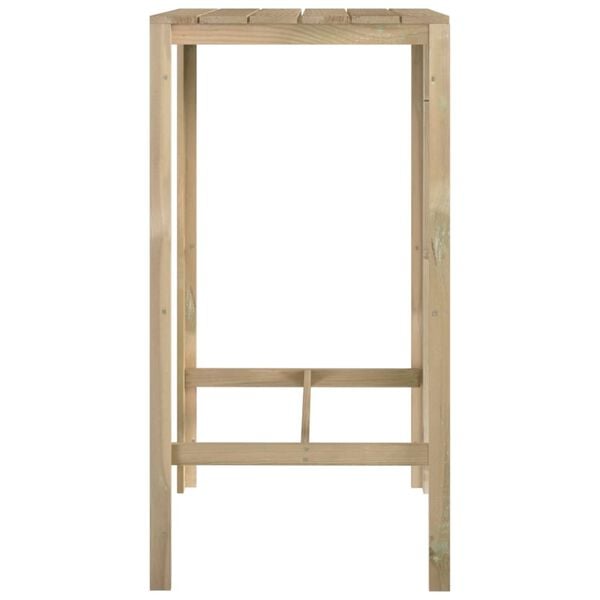 vidaXL Table de bar 60x60x110 cm Bois de pin impr&eacute;gn&eacute;