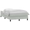vidaXL Sommier &agrave; lattes de lit et matelas gris clair 120x210cm velours