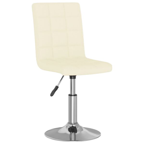 vidaXL Tabouret de bar Cr&egrave;me Tissu