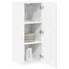 vidaXL Armoire de cuisine Lucca 2 pcs Blanc brillant 30 x 31 x 80 cm