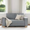 vidaXL Canapé 2 places Gris clair 120 cm Tissu