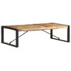 vidaXL Table basse 140x70x40 cm Bois de manguier brut