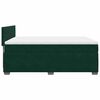 vidaXL Sommier &agrave; lattes de lit et matelas Vert fonc&eacute; 140x190cm Velours