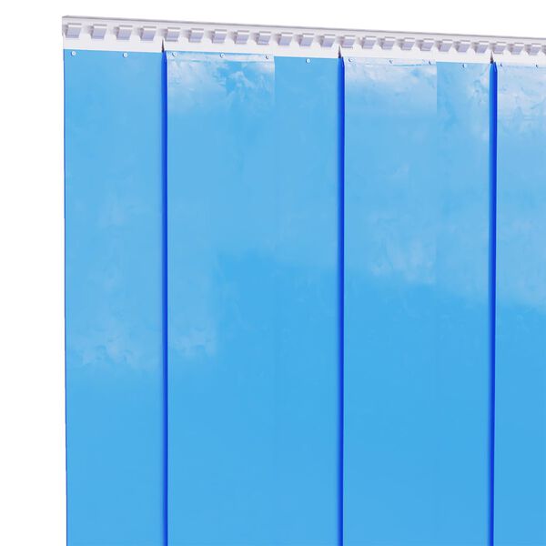 vidaXL Rideau de porte bleu 300 mmx2,6 mm 10 m PVC