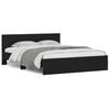 vidaXL Cadre de lit sans matelas noir 140x190 cm