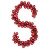 vidaXL Guirlande de Boules de No&euml;l Rouge 186 cm Polystyr&egrave;ne