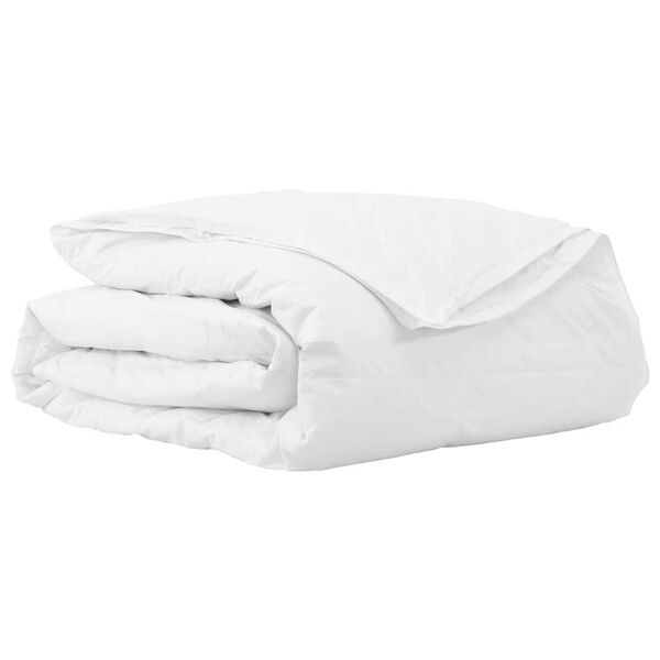 vidaXL Duvet 2-en-1 Blanc 240 x 200 cm Plume