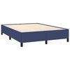 vidaXL Cadre de lit sans matelas bleu 140x190 cm tissu