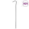 vidaXL Piquets de tente 25 pcs 23 cm &Oslash;7 mm acier galvanis&eacute;