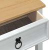 vidaXL Table console avec tiroir Blanc 55 x 35 x 73 cm Pin massif