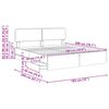 vidaXL Cadre de lit Gris Sonoma 180 x 200 cm Bois d&rsquo;ing&eacute;nierie