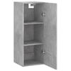vidaXL Armoire murale gris b&eacute;ton 34,5x34x90 cm