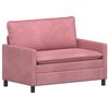 vidaXL Canap&eacute; Rose 126 x 81 x 87,5 cm Velours