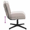 vidaXL Chaise pivotante de bureau gris clair boucl&eacute; comme laine tissu