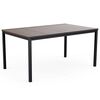 Table Keter Signature Porto 160 cm - Noyer et acier noir