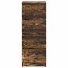 vidaXL Buffet chêne fumé 37,5x35x99 cm bois d'ingénierie