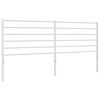 vidaXL T&ecirc;te de lit de remplacement m&eacute;tal blanc 193 cm