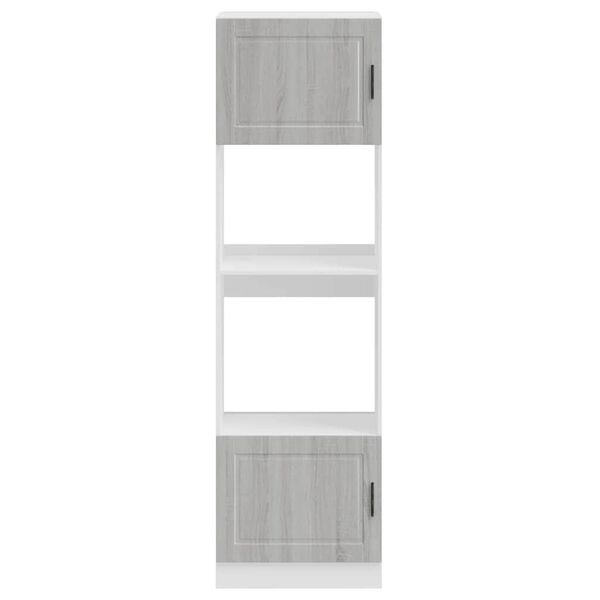 vidaXL Armoires de four 2 pcs Porto sonoma gris bois d'ing&eacute;nierie